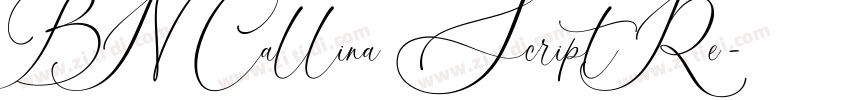 BN Callina Script Re字体转换